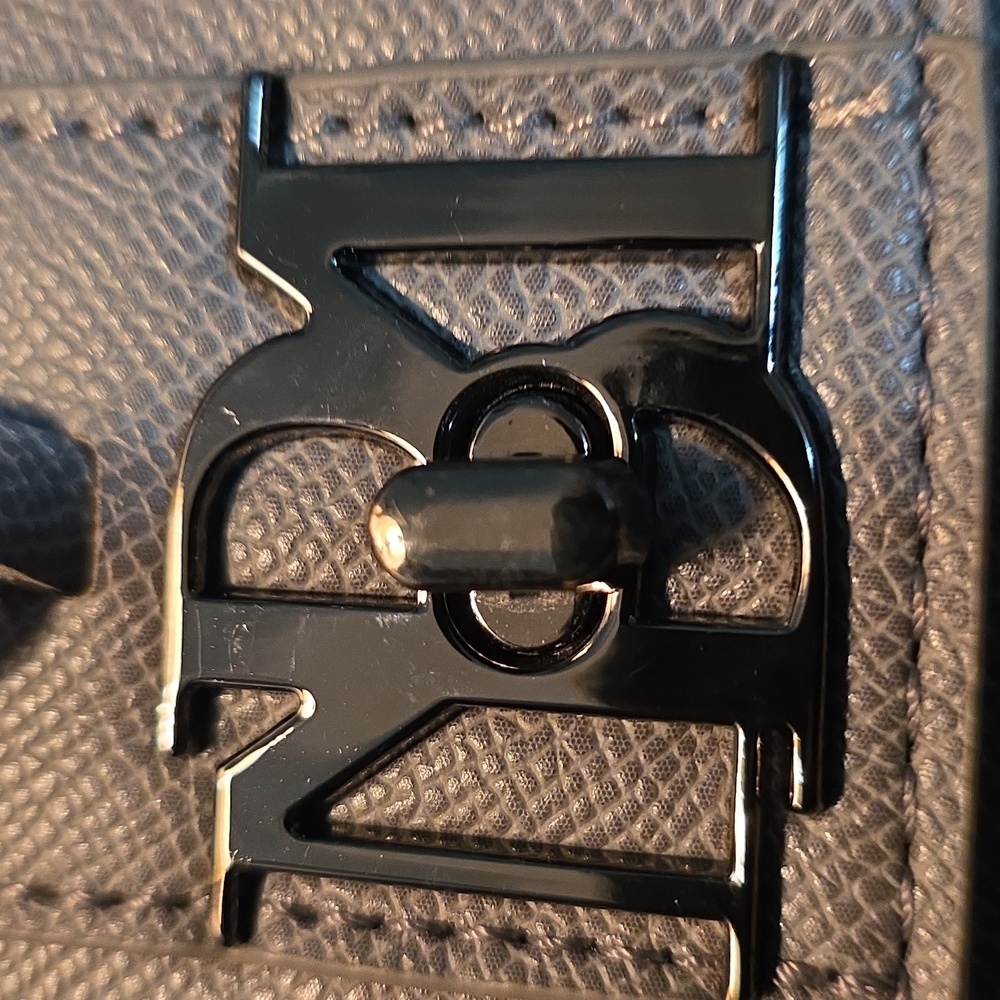 Badgley Mischka Gray Mini Bag with Black Accents - Picture 4 of 9